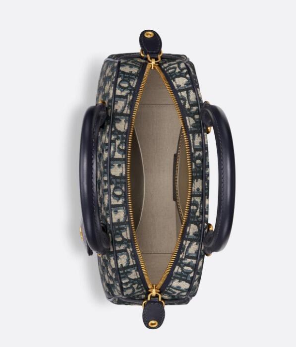 ディオール Dior D-Vibeボウリングバッグ オブリークジャカード